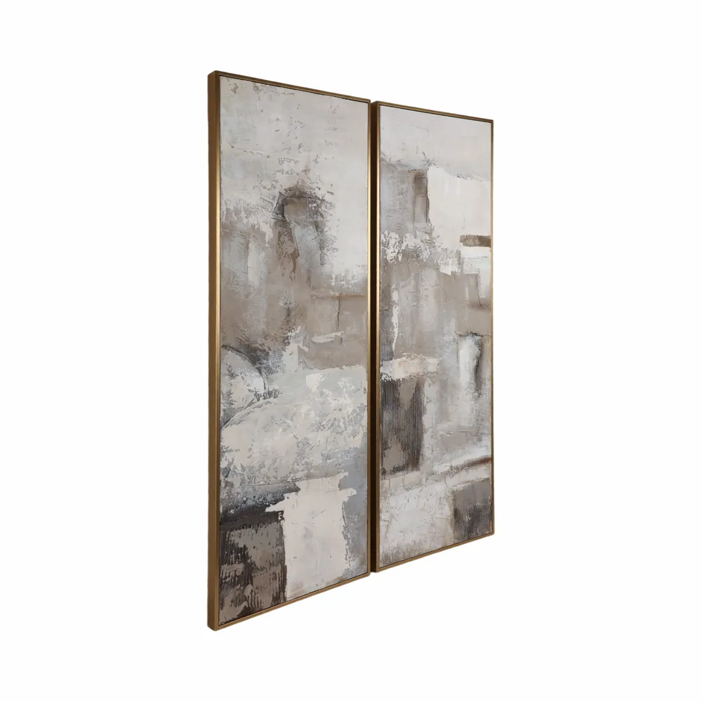 GLENTON SET OF 2 BROWN ART 70 (IN)