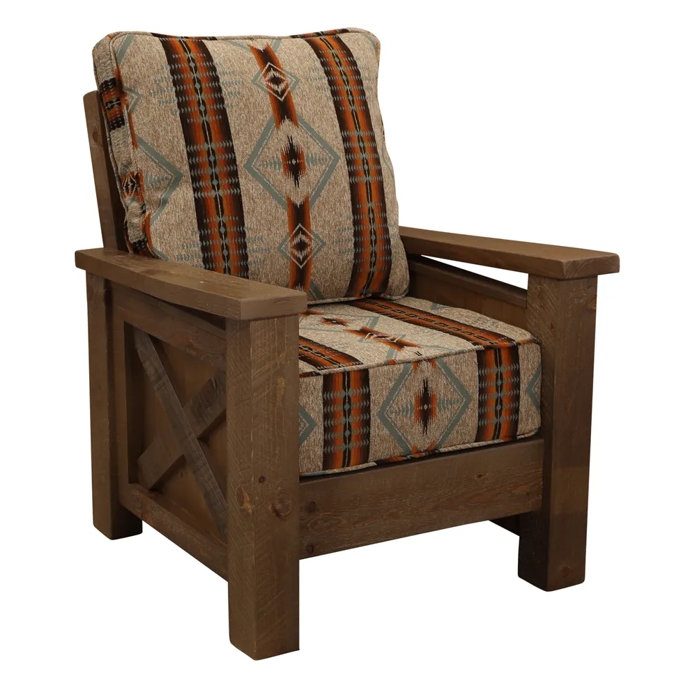 WoodShop Lounge Chair - Standard Leather - Backrest:  Leather TBD; Seat:  Leather TBD