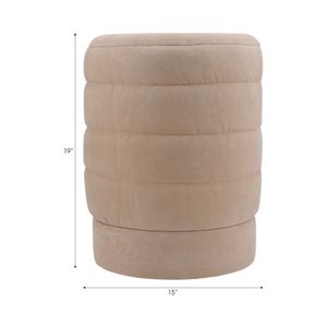 CALESTONE BROWN OTTOMAN 19 (IN) 8