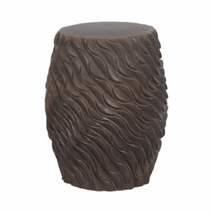 DEWEYHOLM BROWN GARDEN STOOL 20 (IN) 1