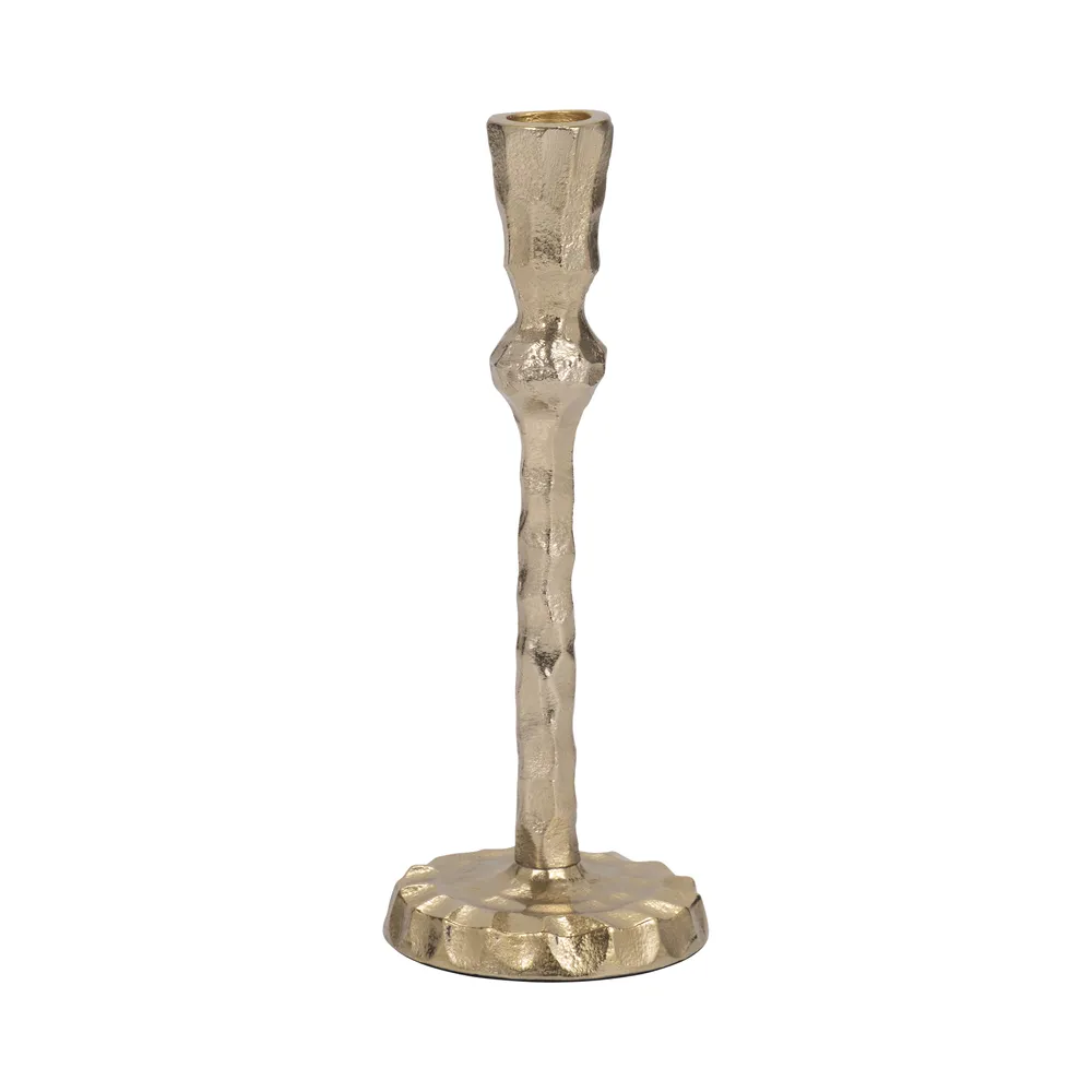 CALECREST GOLD CANDLE HOLDER 9 (IN)