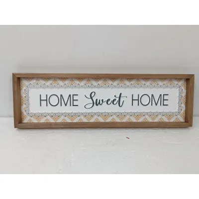 Home Sweet Home Metal Sign 20x6in