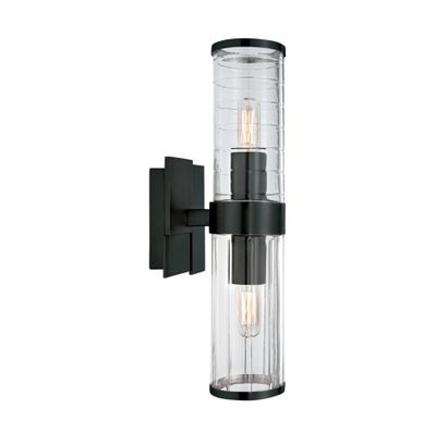 Stripe 15.25″ High 2-Light Sconce - Matte Black