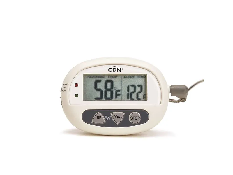 CDN Thermometer/Timer, Digital, Dual Sensing Probe, White 3