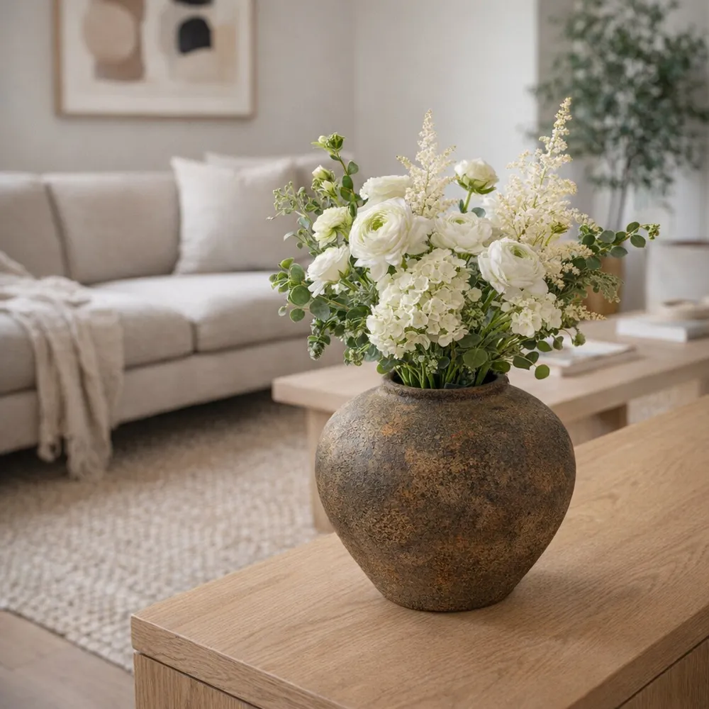 PALMERTON BROWN VASE 11 (IN)