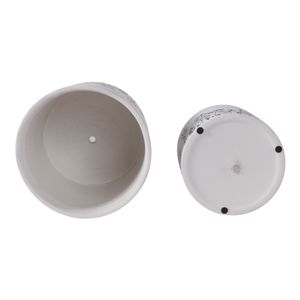 DARRENOAK SET OF 2 WHITE PLANTER 8 (IN) 7