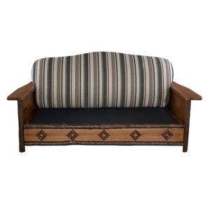 Hickory Diamond Peak Sofa - Customer Material - Seat:  Fabric TBD;   Backrest:  Fabric TBD 9