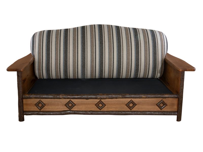 Hickory Diamond Peak Sofa - Customer Material - Seat:  Fabric TBD;   Backrest:  Fabric TBD 9