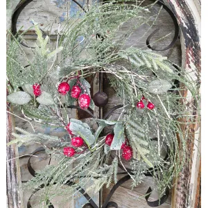 Frosted Winter 6.5in Candle Ring 1
