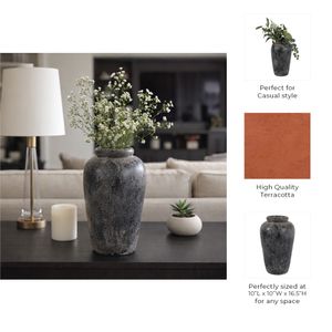 WILSONMOOR BLACK VASE 17 (IN) 9