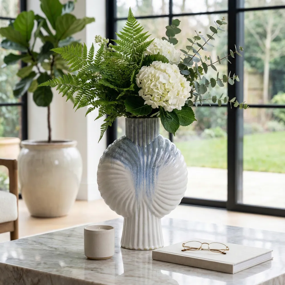 HANSONWORTH BLUE VASE 15 (IN)