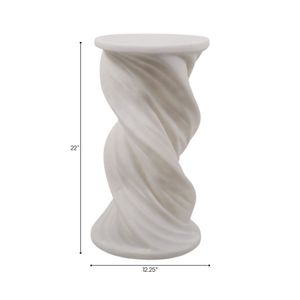 STANTONMILL WHITE TABLE 22 (IN) 9
