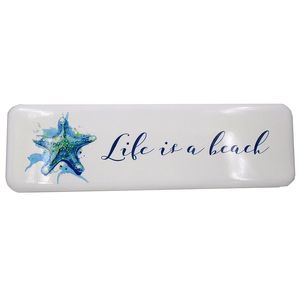 23-1/3" METAL LIFE IS A BEACH SIGN 1
