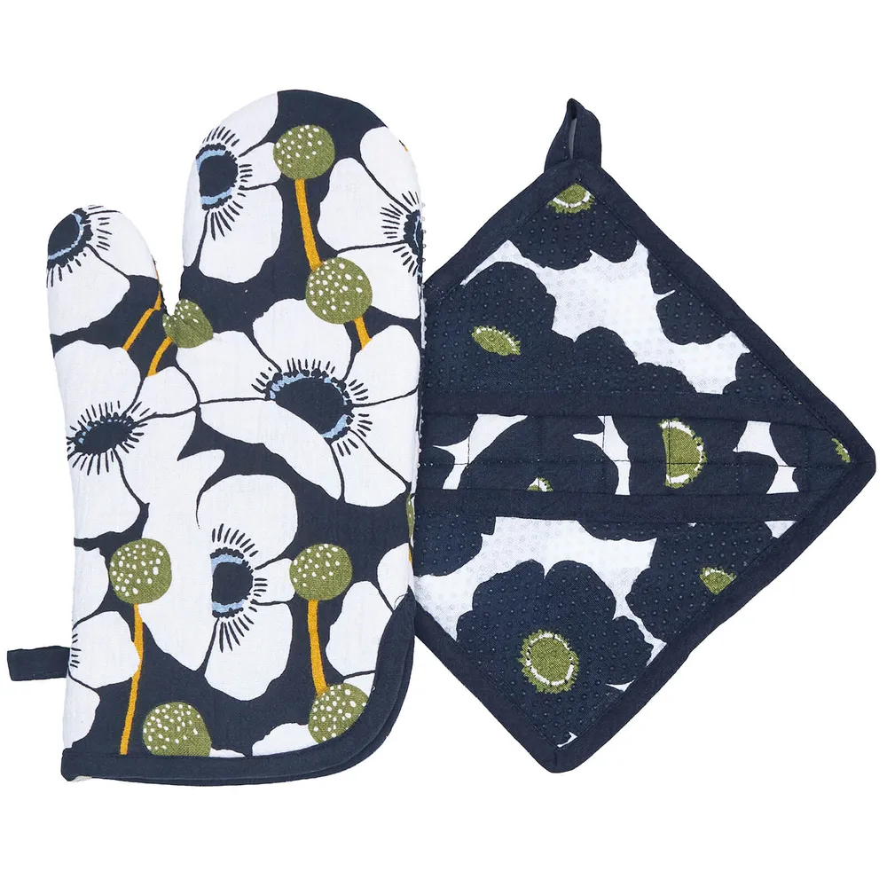 Windflower Oven Mitt Pot Holder (set of 2)