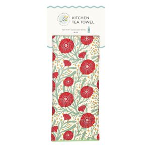 Camellia Bouquet Eco Kitchen Tea Towel 4