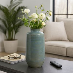 HOLLISSIDE GREEN VASE 16 (IN) 12