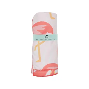 Flamingo Pink Reversible Eco Beach Towel 9