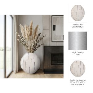 GORTONHAM WHITE VASE 33 (IN) 11