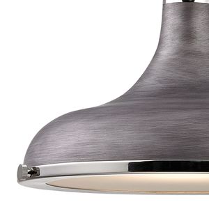 Rutherford 15'' Wide 1-Light Pendant - Weathered Zinc 2