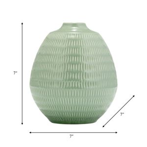 PAGEROSE GREEN VASE 8 (IN) 7