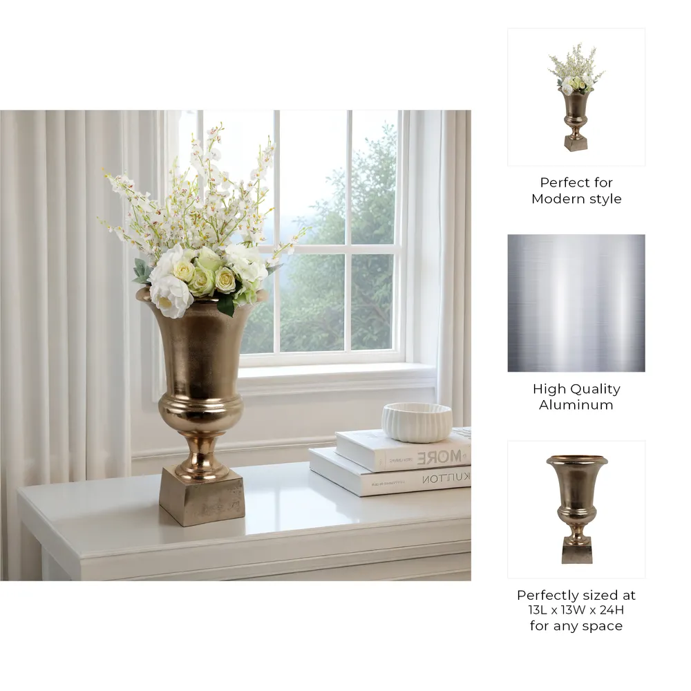 MILTON GOLD VASE 24 (IN)