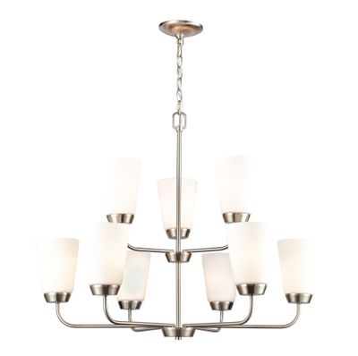 Winslow 30'' Wide 9-Light Chandelier - Brushed Nickel