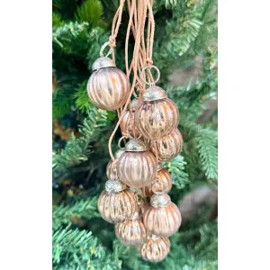 Antique Gold Mercury Ornament Bunch Set of 12 2