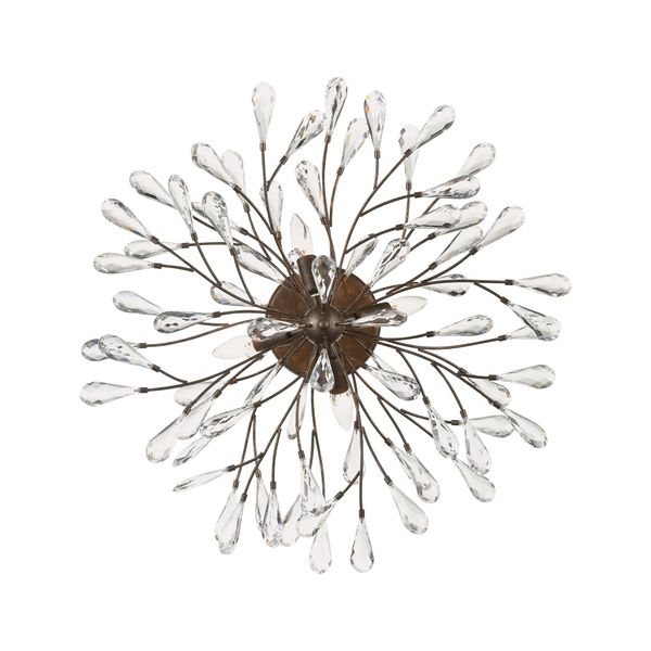 Crislett 28'' Wide 4-Light Semi Flush Mount - Sunglow Bronze