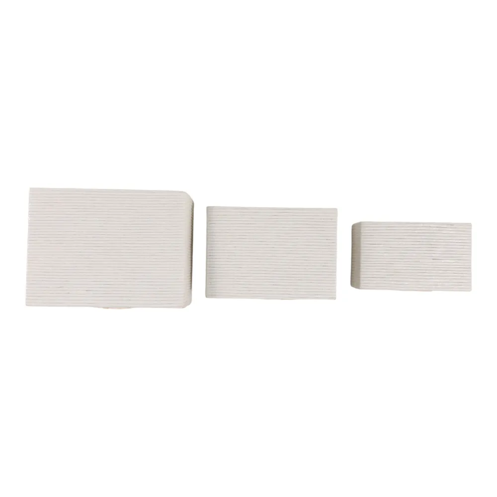 DRAKEMILL SET OF 3 BROWN BOXES 7 (IN)
