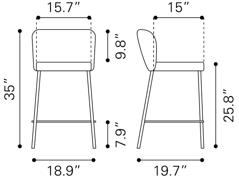 Linz Counter Stool Cream 12