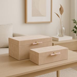 HAVENGATE SET OF 2 TAN BOXES 6 (IN) 2