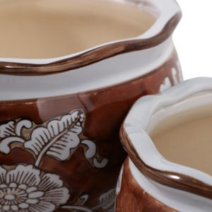 HENLEYDALE SET OF 2 BROWN PLANTER 7 (IN) 7