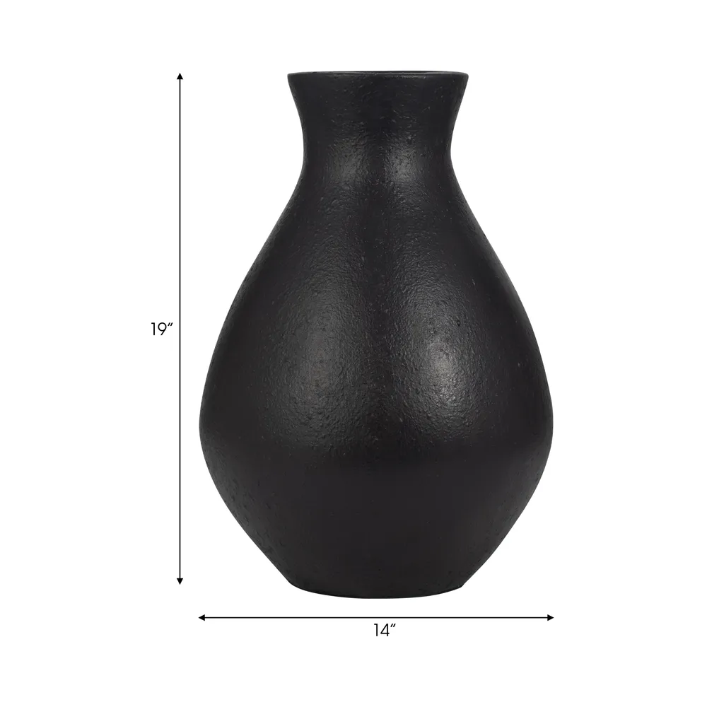 ETHANWIND BLACK VASE 19 (IN)