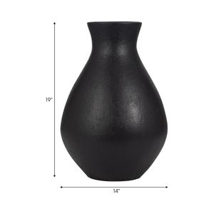 ETHANWIND BLACK VASE 19 (IN) 8