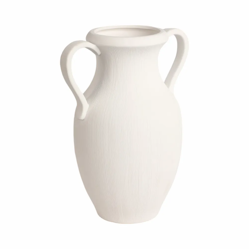 GARTONSHAW WHITE VASE 15 (IN)