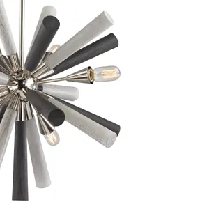 Solara 28'' Wide 6-Light Chandelier - Polished Nickel 4