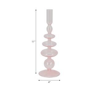 ELLENLAND PINK CANDLE HOLDER 11 (IN) 7