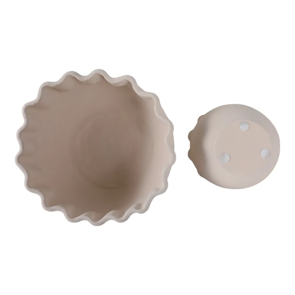GARFIELDMORE SET OF 2 WHITE PLANTER 7 (IN)