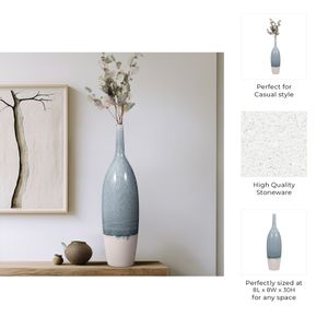 HAMPTONDALE BLUE VASE 30 (IN) 8