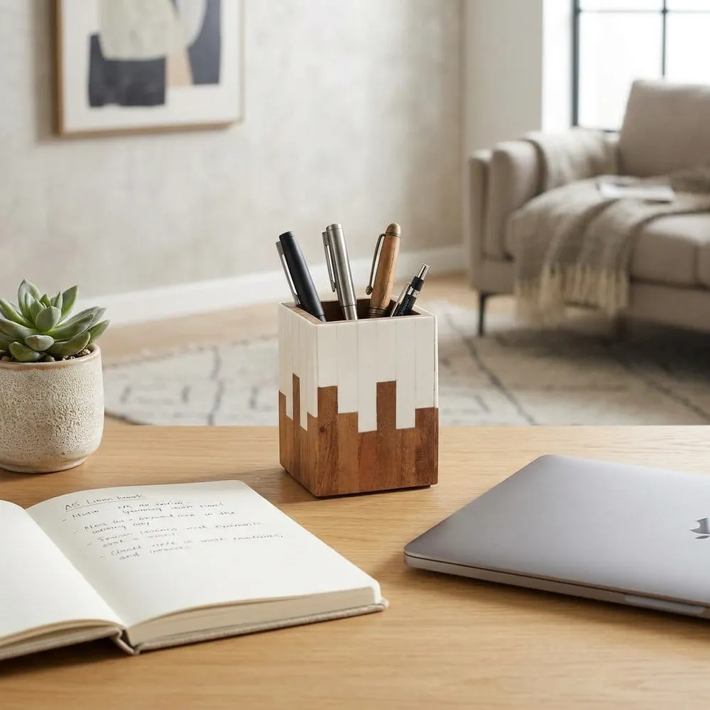 LEONA IVORY PENCIL CUP 4 (IN)