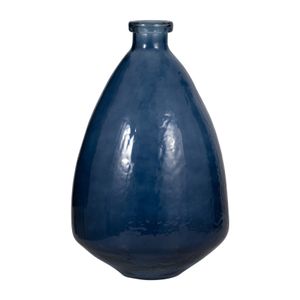 SUTTONWORTH BLUE GLASS VASE 19 (IN) 1