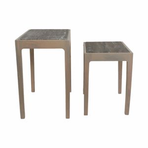 CALDERCROSS SET OF 2 BROWN TABLE 22 (IN) 4