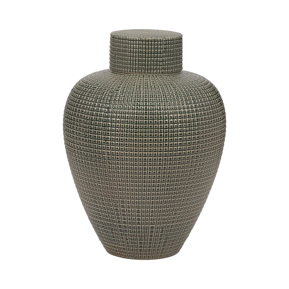 ELTONRIDGE GREEN VASE 15 (IN)