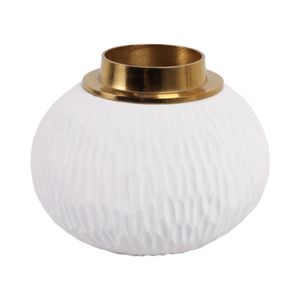 ADLERCREST WHITE VASE 6 (IN) 5