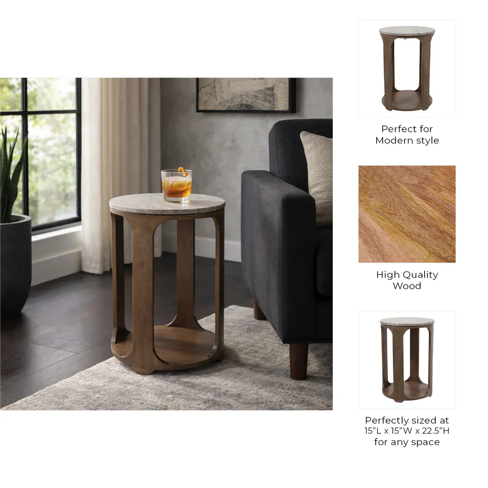 DASHHAVEN BROWN TABLE 23 (IN)