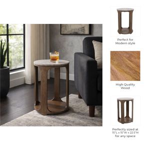 DASHHAVEN BROWN TABLE 23 (IN) 9