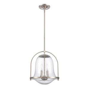 Connection 12'' Wide 2-Light Pendant - Satin Nickel 2