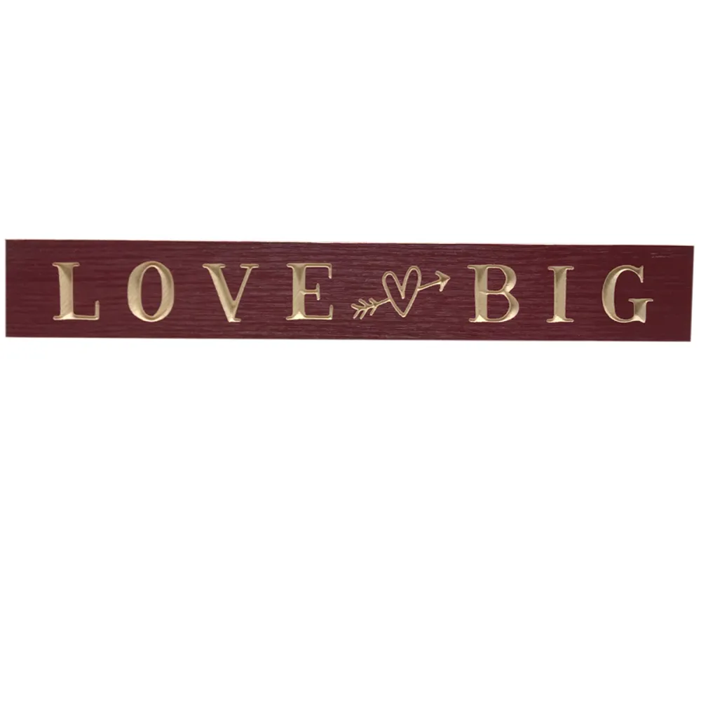 24" USA LOVE BIG ROUTED BARNWOOD SIGN