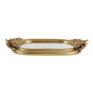LEONAROSE SET OF 2 GOLD TRAY 2 (IN) 6