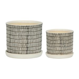 HOUSTONLAKE SET OF 2 IVORY PLANTER 7 (IN) 1